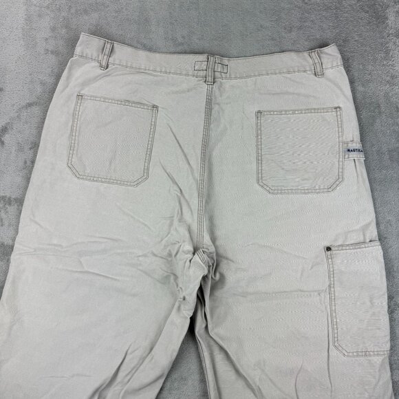 Vintage Nautica Jeans Mens Double Knee Y2K Carpenter Canvas Pants Cargo Casual - Picture 5 of 12